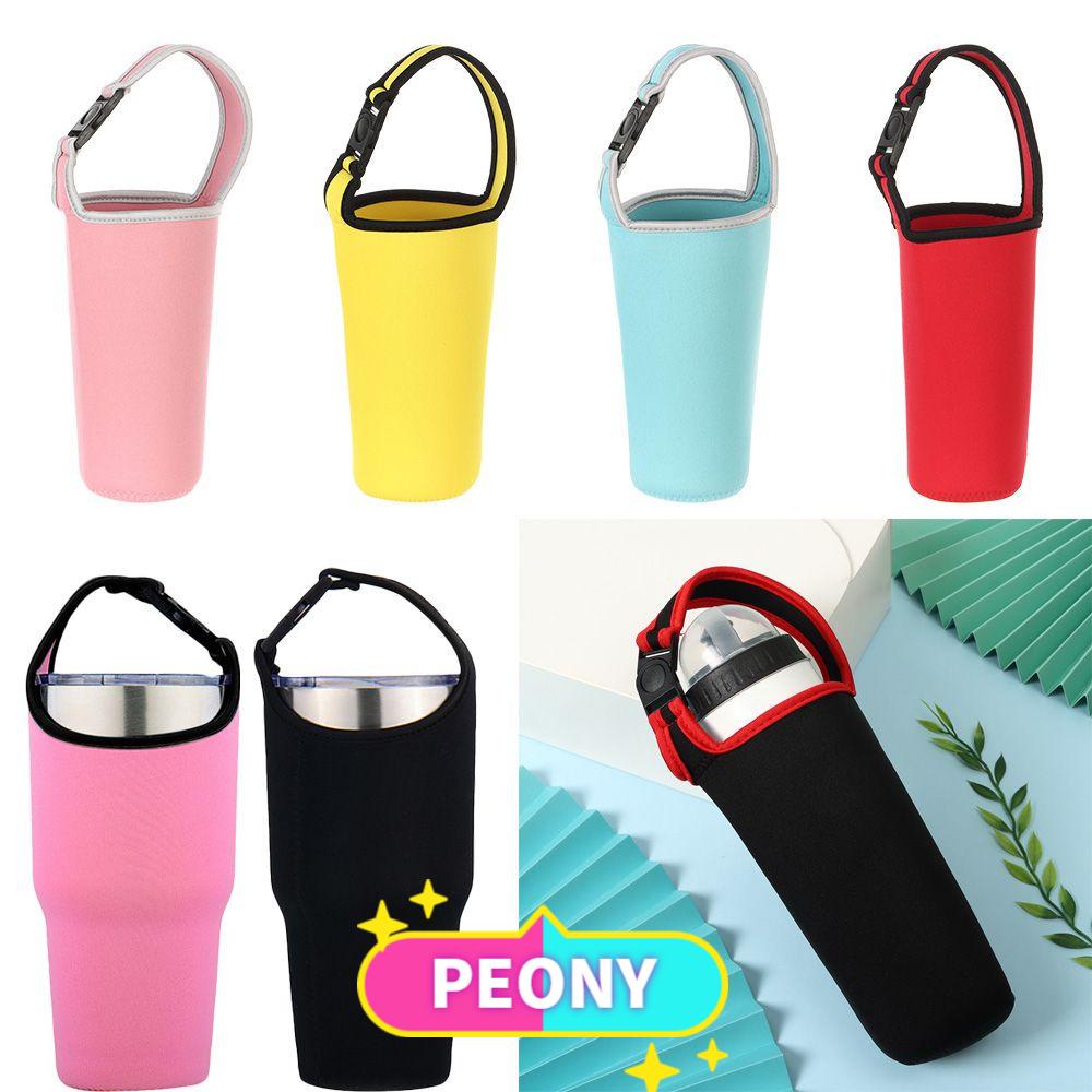 PEONY 30oz Accessories Cup Sleeve Anti-Hot Mug Holder Beverage Bag Portable Tote Bag Tumbler Cup Pouch Carrier Eco-Friendly Water Bottle Bag