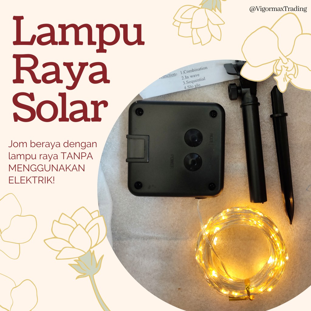 Buy Lampu Raya Solar Tanpa Elektrik Seetracker Malaysia