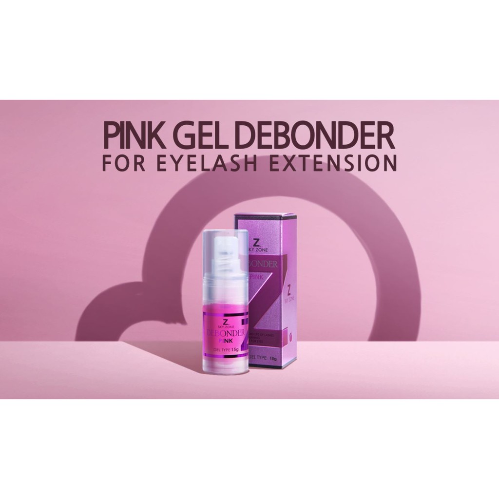 Z Eyelash Extension Remover Sky zone debonder clear pink gel 15G from