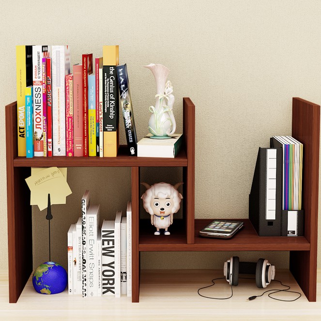 Simple Table Small Bookshelf Student Desktop Rack Simple Office