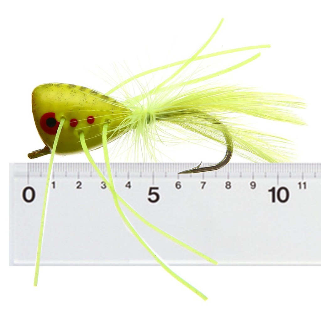 3pcs Topwater Popper Flies Fly Hook Trout Bass Bug Popper Fly Fishing