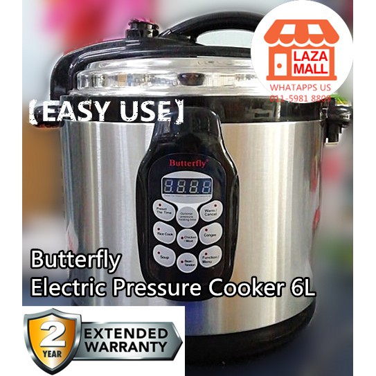 BUTTERFLY BPC-5068 ELECTRIC PRESSURE FAST COOKER 6L【FREE Steam Rack Include / Rice scoop】电压力锅 电饭煲 PERIUK NASI