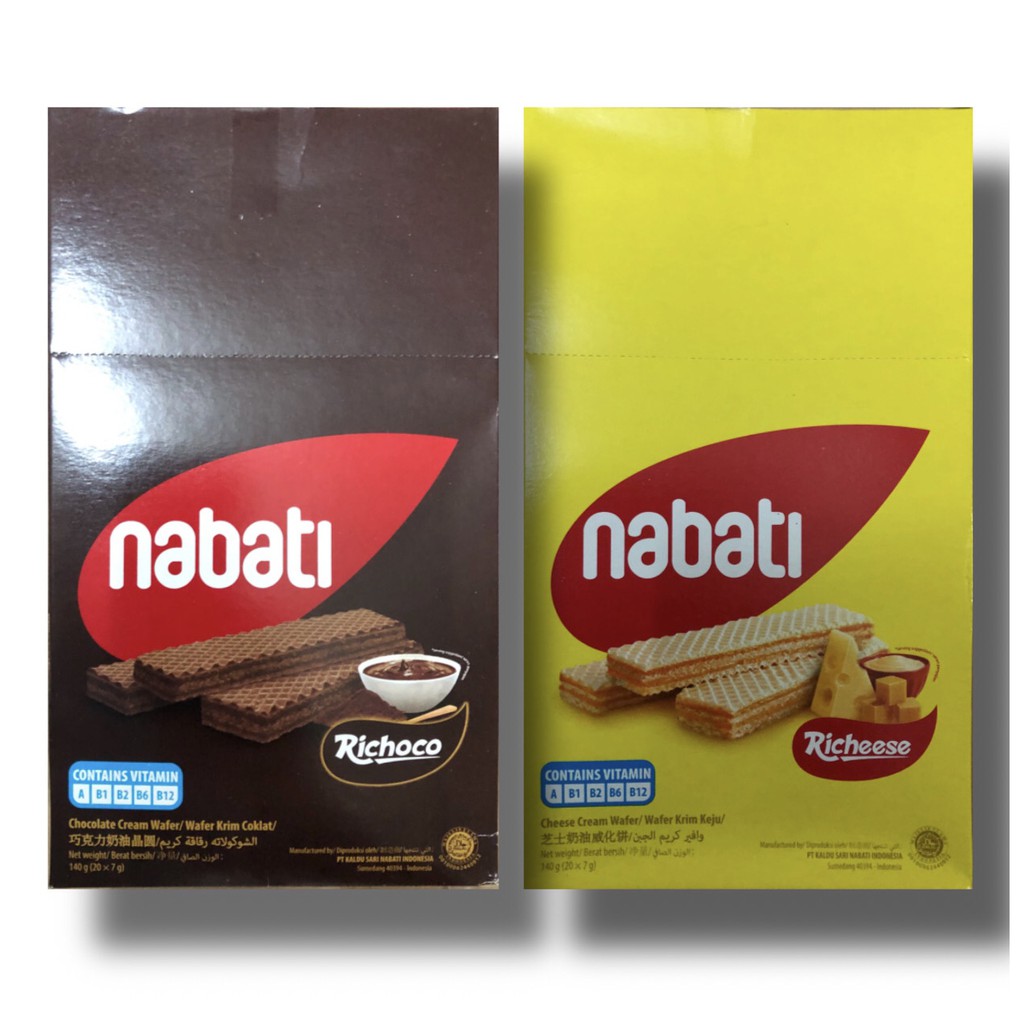 ready stock) nabati Richoco/richeese wafer 7g x 20pcs | Shopee Malaysia