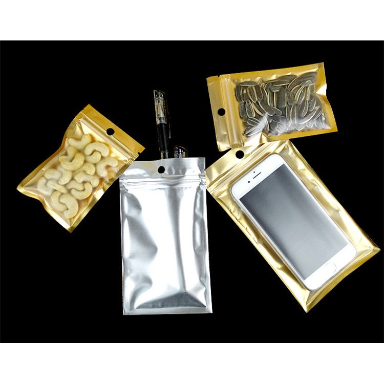 silver ziplock bags