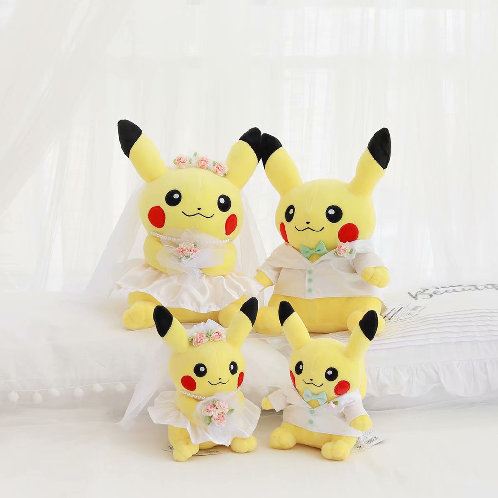 pikachu couple plush