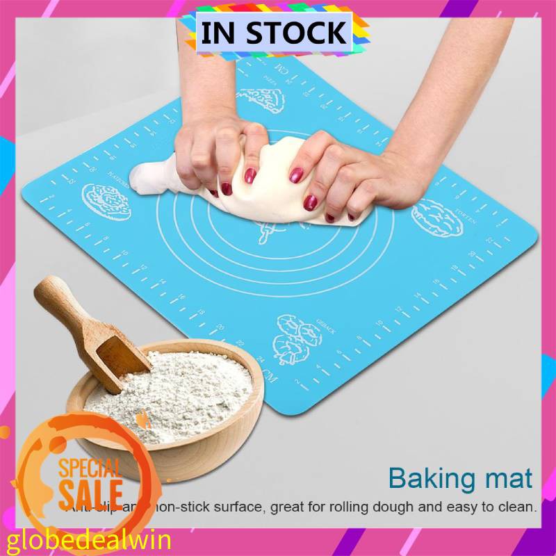 Ready Stock Anti Slip Silicone Baking Mat Non Stick Rolling Dough