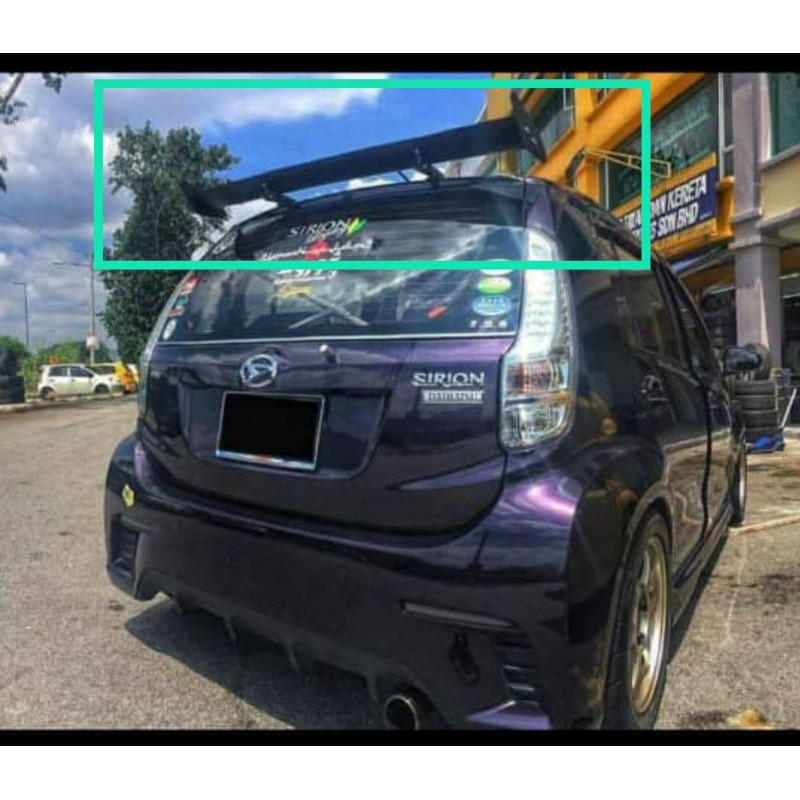 myvi GT wing k car spoiler passo, perodua myvi 2006 to 2017 ( ready