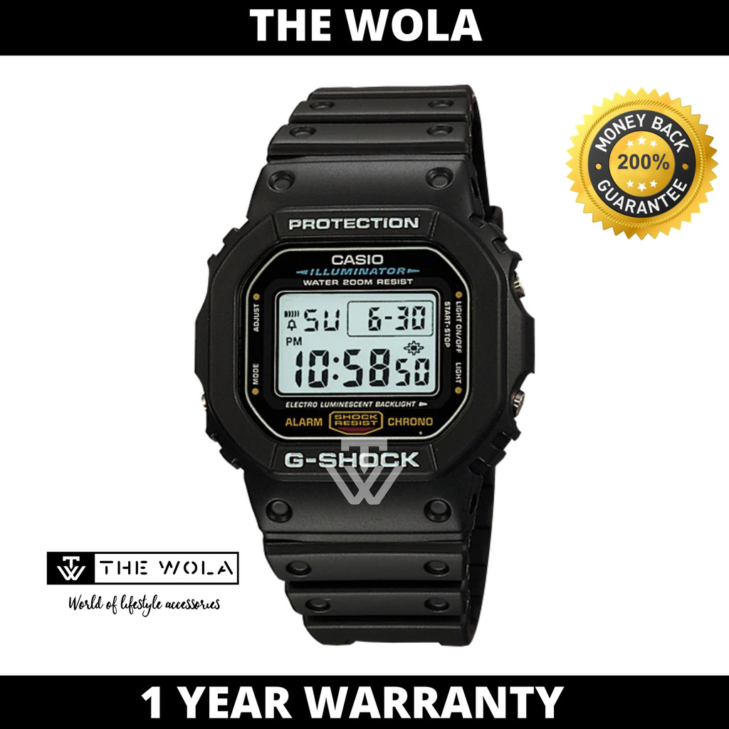 Casio G-Shock Men's Digital Watch DW-5600E-1V Black Resin Band Sports ...