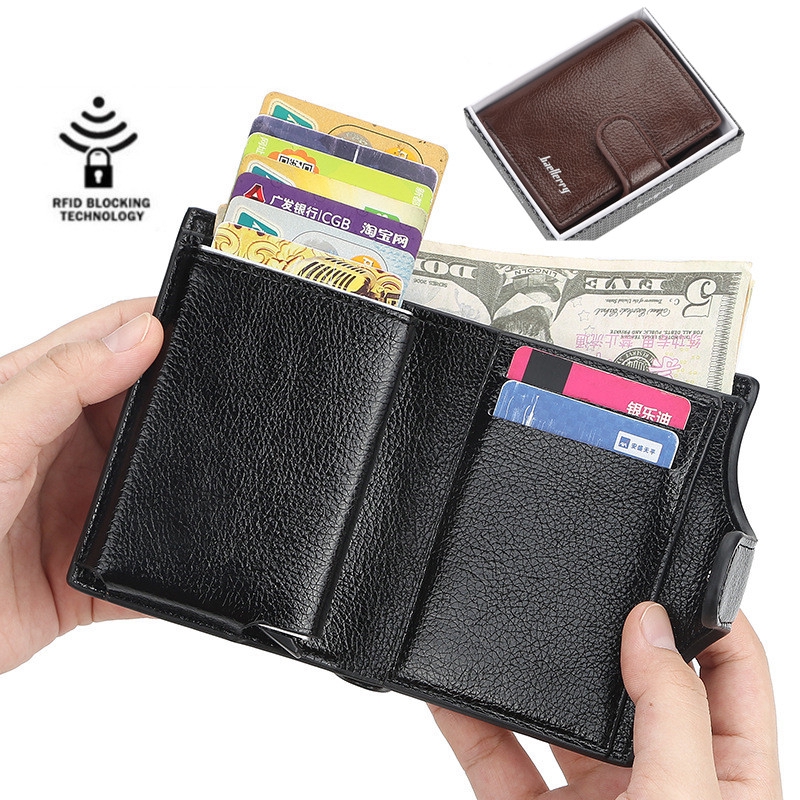 mens credit card wallet with money clip