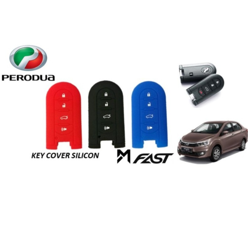 ( Buy 1 Free 1 )Pure Silicon Key Cover Perodua Axia 