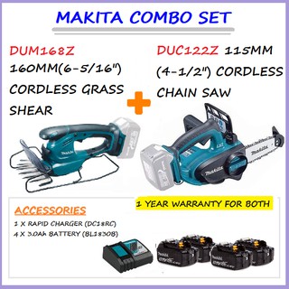 Makita Dum168z Cordless Grass Shear Duc122z Cordless Chain