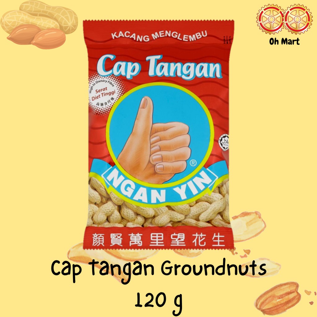 Ngan Yin Cap Thumbs Groundnuts Kacang Tanah 120g Shopee Malaysia