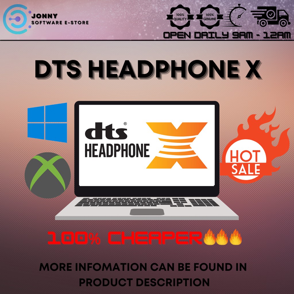 DTS Headphone X Win 10 / XBOX One Genuine Activation Code (Lifetime
