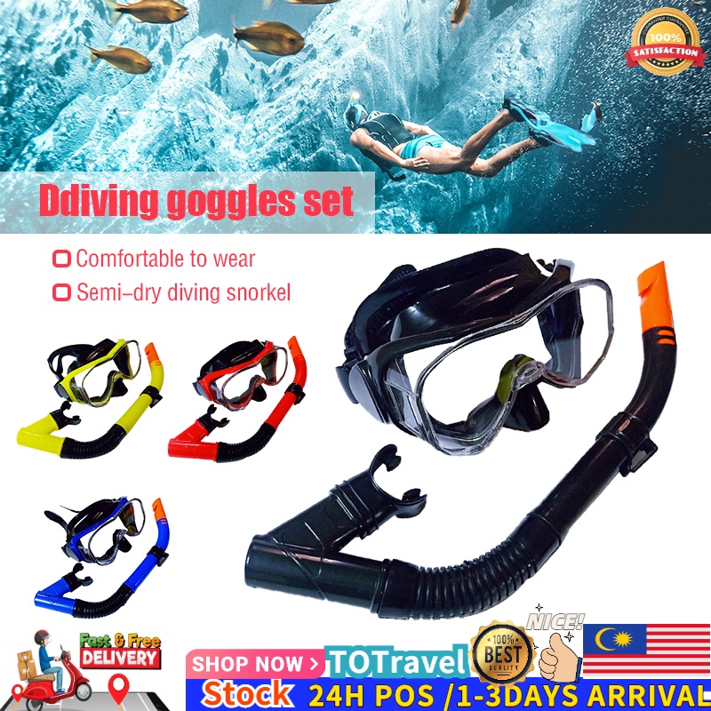 Professional Snorkel Mask Scuba Diving Masks Swim Goggles Snorkeling Adult Silicone Anti-Fog diving goggles &Breath Tube