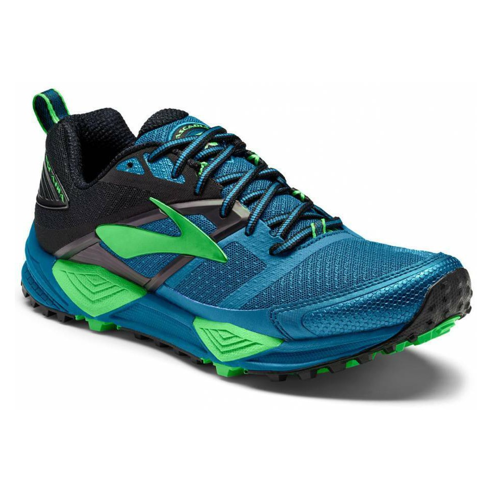 BROOKS TRAIL RUNNING & HIKING CASCADIA 12 MEN'S BLUE TURQUOISE Shopee Malaysia