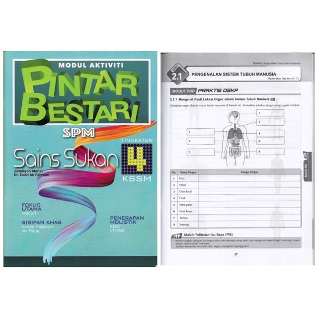 Sasbadi Modul Activiti Pintar Bestari Spm Sains Sukan Tingkatan 4 5 Kssm Shopee Malaysia