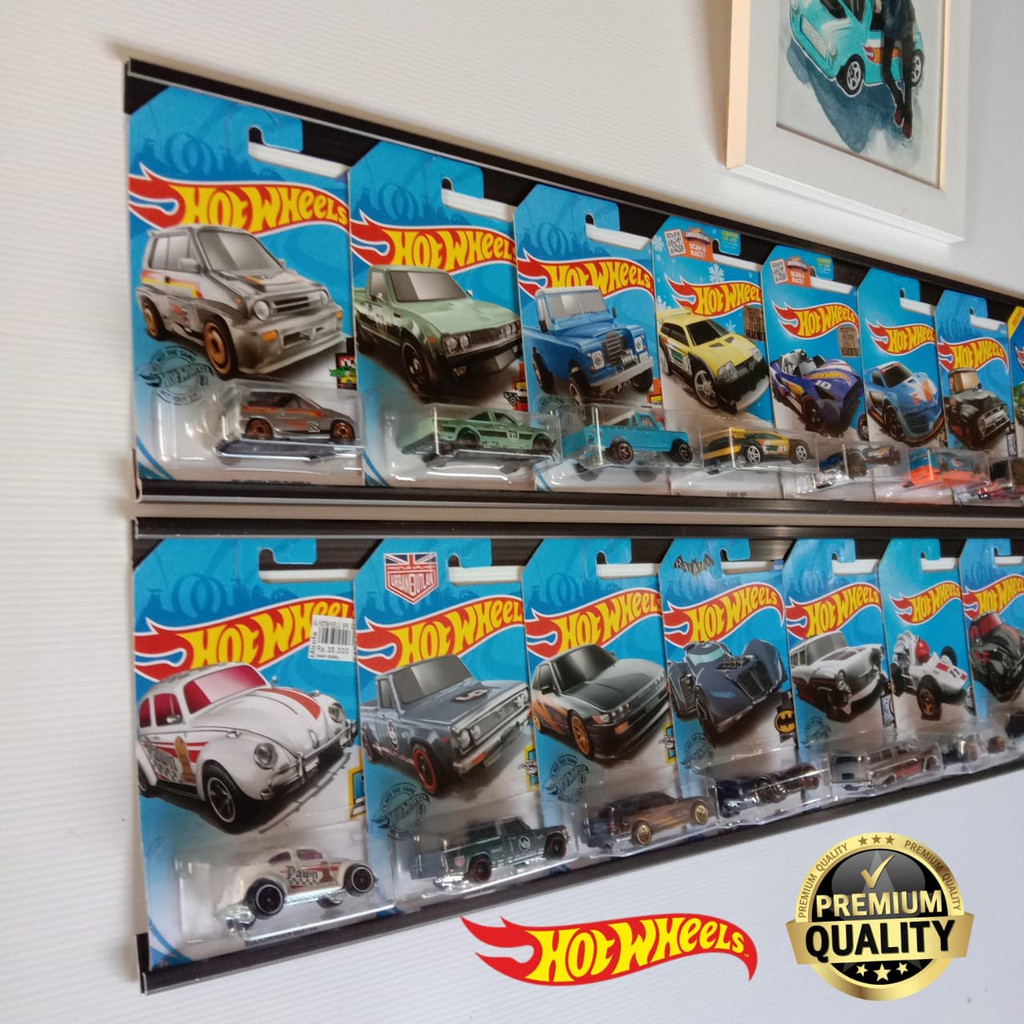 Organize Your Hot Wheels Collection with Horizontal Hot Wheels Shelf Rack - In Stock for Immediate Shipping (Single
