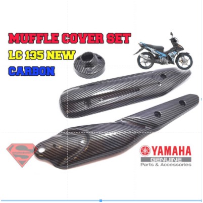 Muffler Cover Lc135 New Lc 135 New V2 V3 V4 Ekzos Cover Exhaust Cover End Cap Original Yamaha