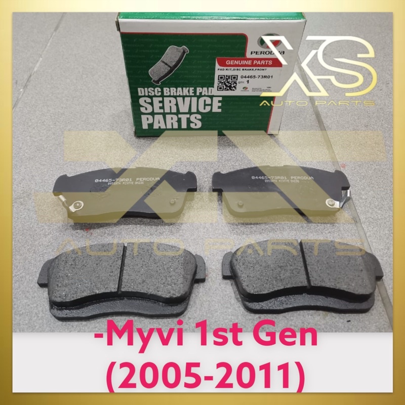 100% ORIGINAL Old Myvi 2005-2010 - Perodua Front Brake Pads - Myvi 1.0 ...