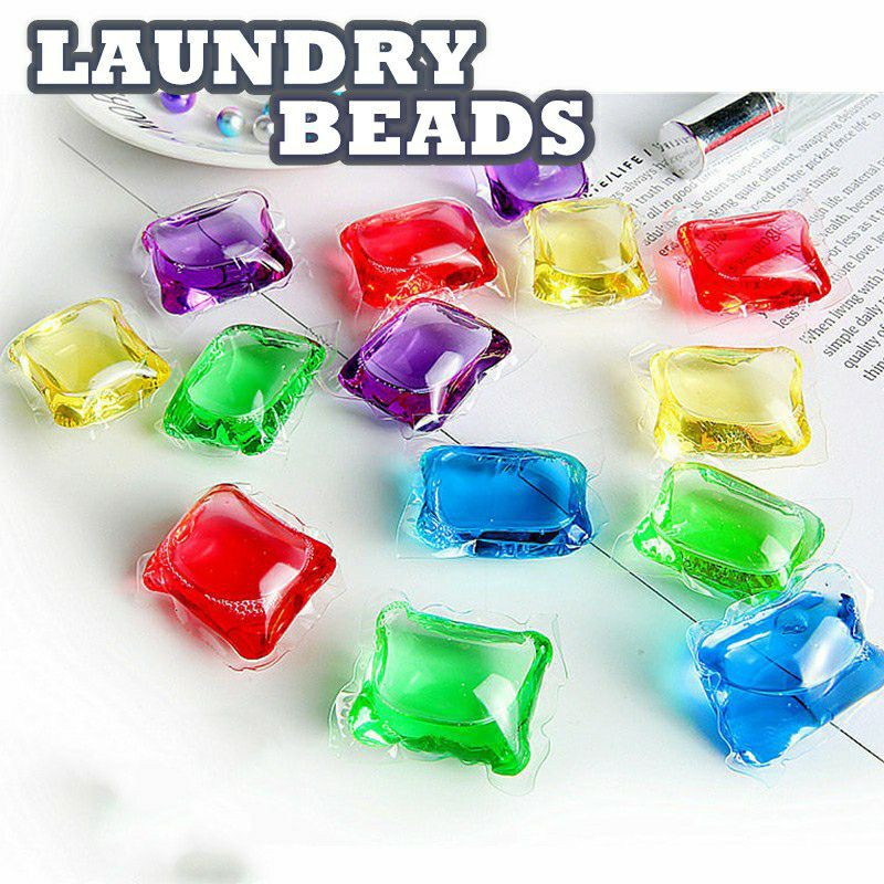 100PCS VIRAL CLEANING LAUNDRY BEADS CLOTH SOUP DETERGENT & FRAGRANCE DISSOLVE WATER SABUN BASUH