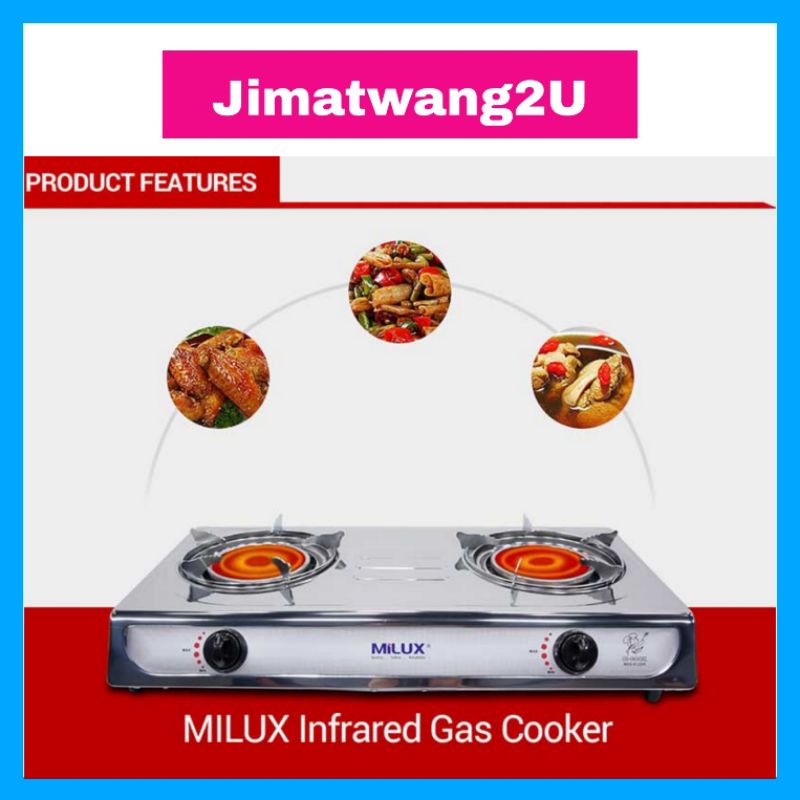 MILUX INFLARED GAS COOKER 8122