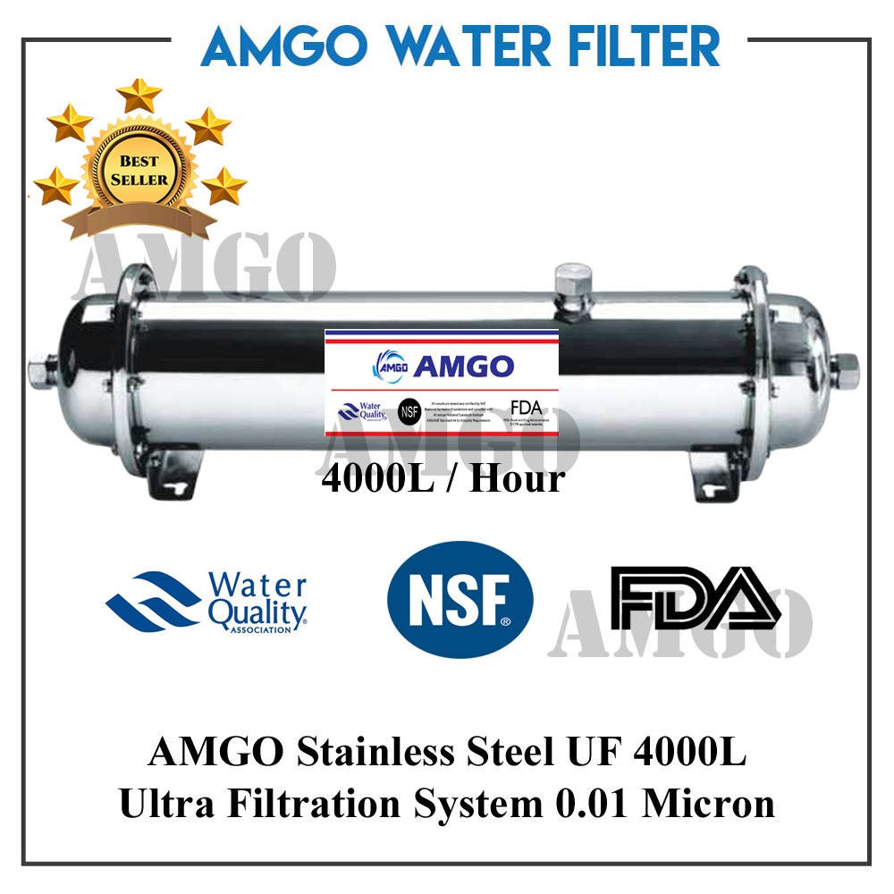 AMGO UF4000L Ultra Filtration UF Membrane Water Filter Purifier Outdoor