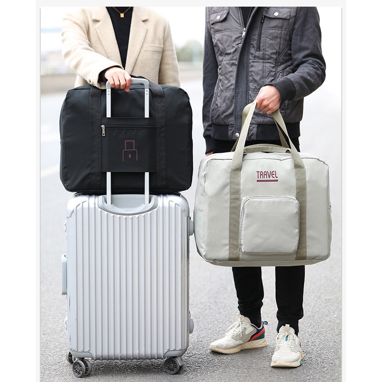 Eco-friendly Light Big Foldable Expandable Travel Bag Luggage Cabin Bags Fashionable Folding Anti-splash Durable FTG01