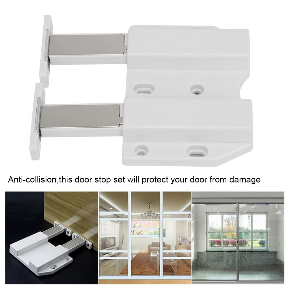 4 Pcs Door Stopper Holder For Glass Doors Showcase Wardrobe