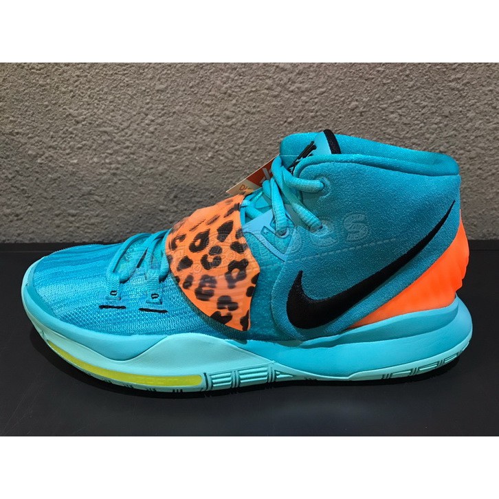 kyrie 6 orange aqua