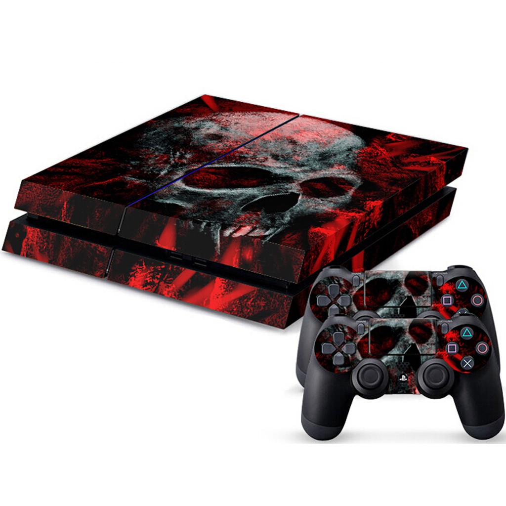 Decals for Playstation 4 Games Stickers Cover for PS4 Slim Sony Play Station Four Controllers Pro PS4 Accessories PS4 Remote Wireless Dualshock 4 Paints 2 Light Bar Skins for PS4 Controller 