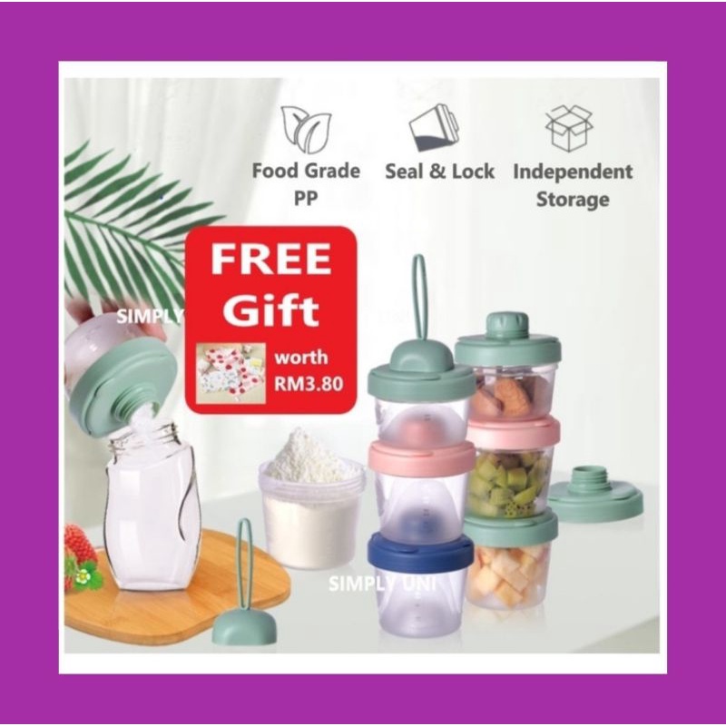 Buy Baby Milk Powder Dispenser Food Container Multi Tier Layer Breast Milk Storage Bekas Simpan Susu Baby Ready Stock Seetracker Malaysia