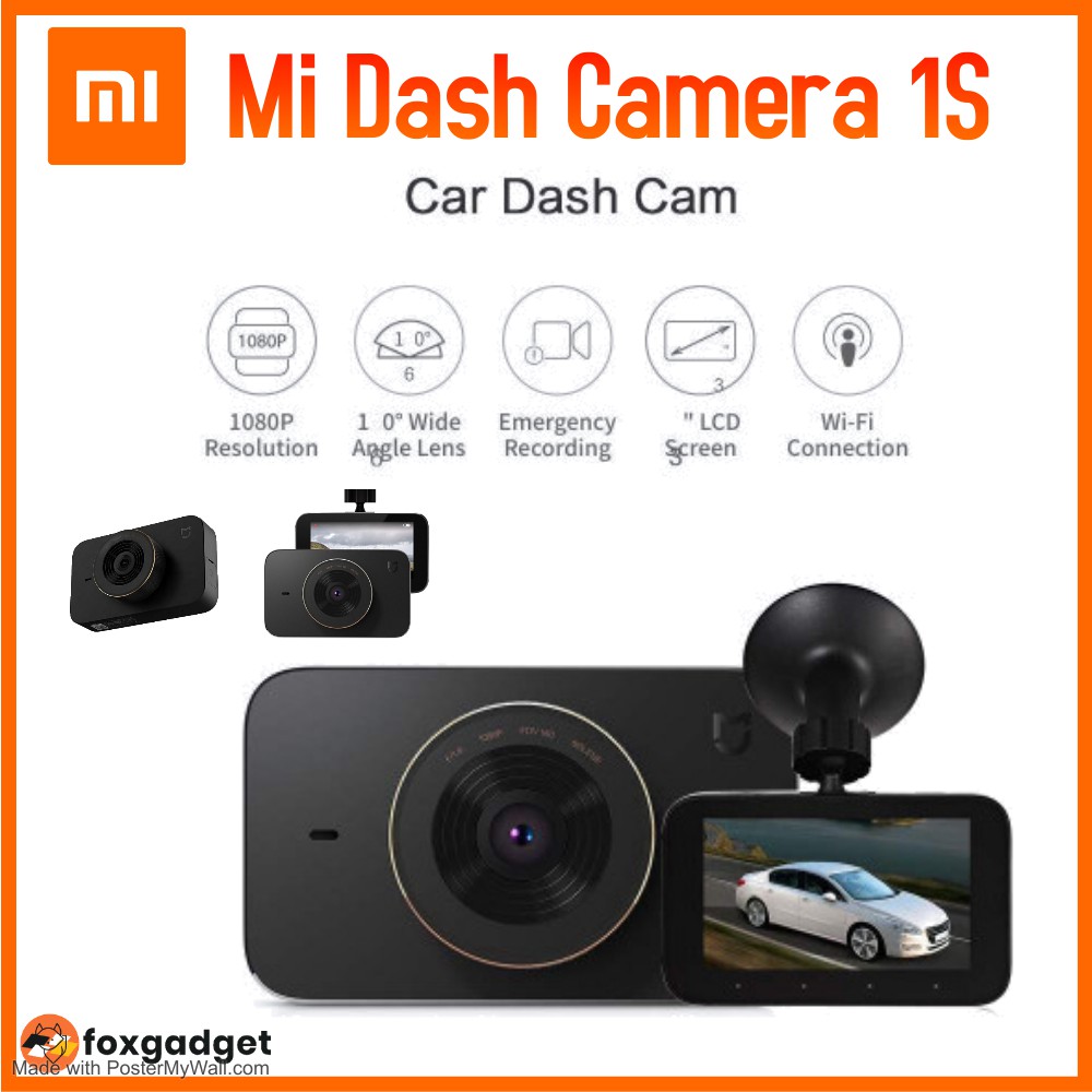 Xiaomi Car Recorder 1S -  Dash Camera -  1080P 160 Degree Wide Angle Wifi - Ready Stock - 100% Original