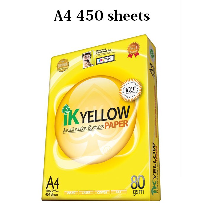 IK YELLOW Paper A4