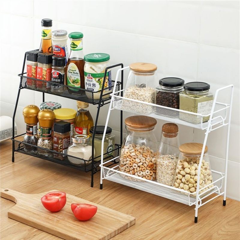 KITCHEN DOUBLE LAYER RACK / RAK DAPUR / BATHROOM RACK / SHELF STORAGE RACK/HOME DECO/DECO RUMAH