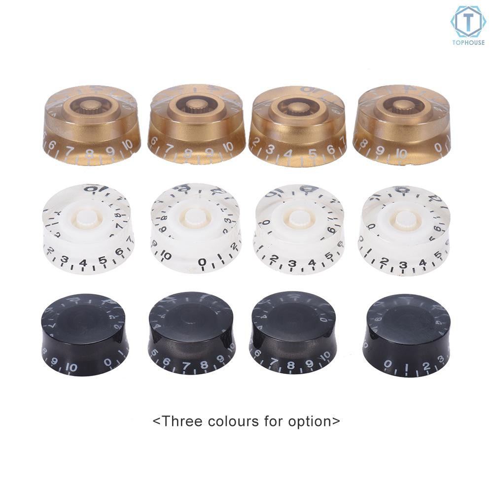 Guitar Tone Speed Volume Control Knobs Replacement Accessory for Les Paul LP Electric Guitar 4pcs Electric Guitar Knobs