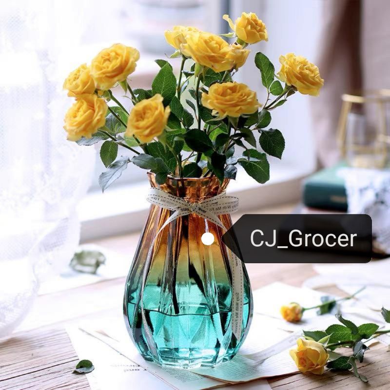Crystal Design Glass Vase (18cm height) Shopee Malaysia