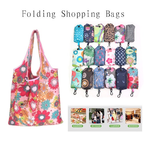 Travel folding shopping bags supermarket shopping bags tote bags environmental protection shopping bags free gift