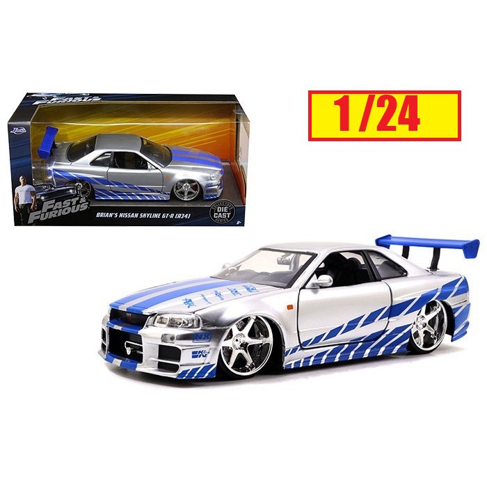 Brian S Nissan Skyline Gtr R34 Eclipse Fast Furious Diecast 1 24 Shopee Malaysia