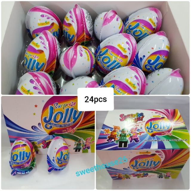 Surprise Jolly Chocolate Biscuit Ball with Toys 24pcs Shopee Malaysia