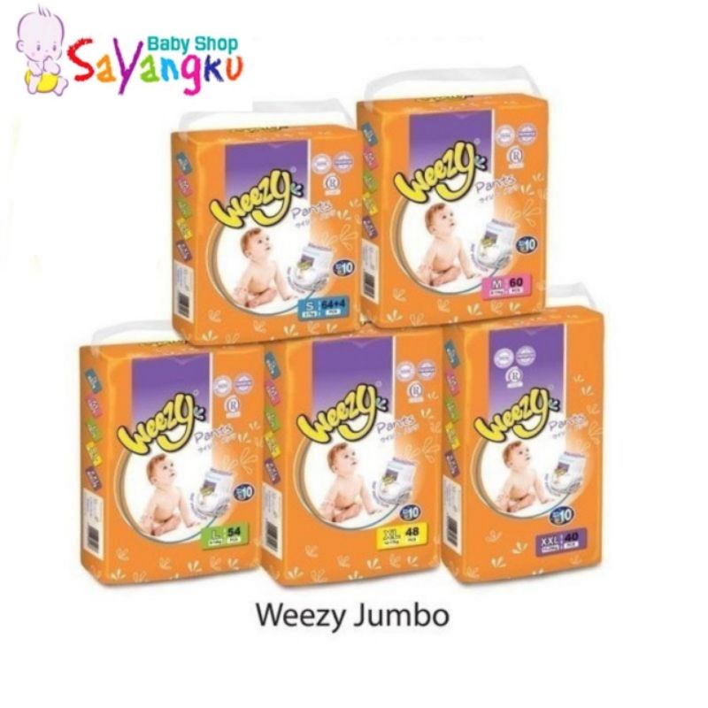 Weezy Disposable Baby Diaper Pants - S/M/L/XL/XXL