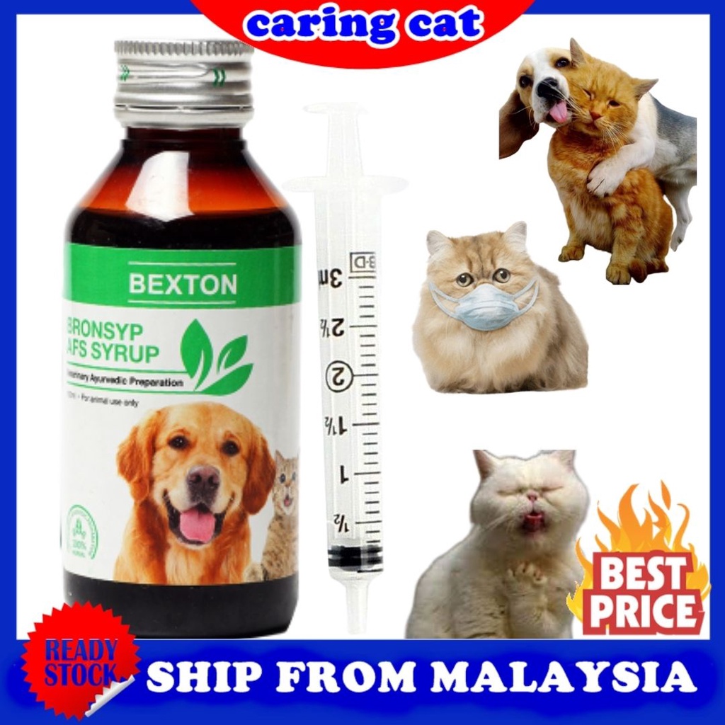 Bexton Bronsyp Ubat Batuk & Selsema Kucing & Anjing Free Syringe