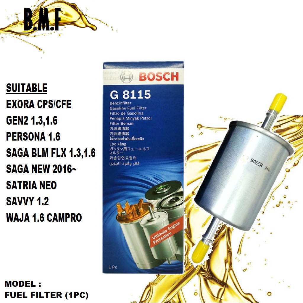 Petrol Fuel Filter Proton Gen 2 Saga BLM FL FLX CPS Persona Waja Satria