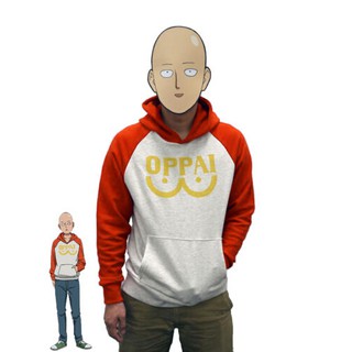 One Punch Man Saitama Oppai Hoodie Hooded Sweatershirts Pullover Cosplay Costume Shopee Malaysia - roblox one punch man clothes