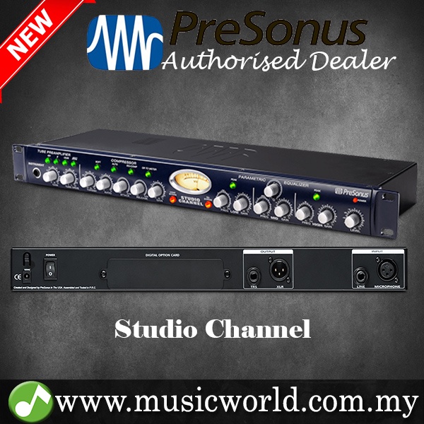 PreSonus Studio Channel 1-Channel Vacuum-Tube Channel Strip Preamplifier  Mixer Variable VCA Compressor | Shopee Malaysia