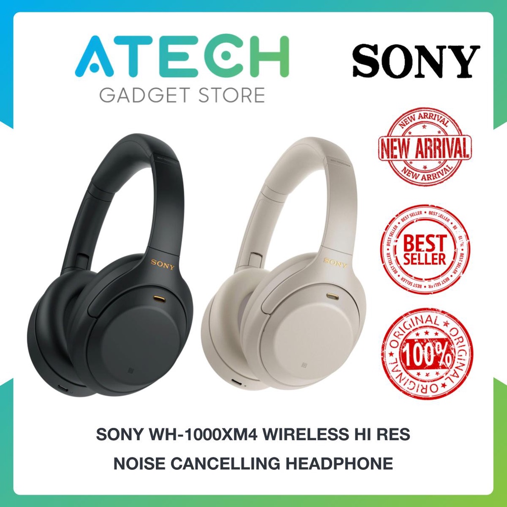 Sony WH1000XM4 Portable Bluetooth Wireless High Res Noise Cancelling
