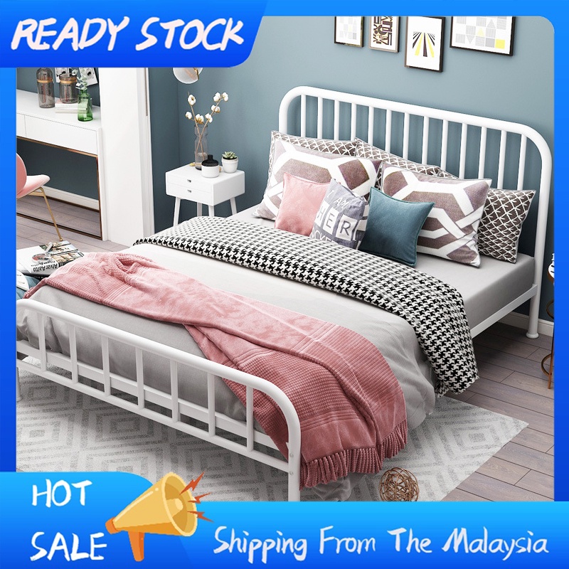Iron bed Stainless Steel iron frame bed Heavy Duty Iron Bed Frame Queen