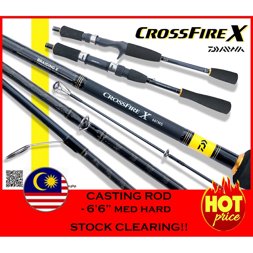 Restock Daiwa Crossfire X Casting Rod 18 Shopee Malaysia