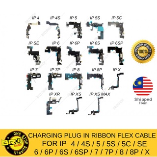 IPHON CHARGING CHARGER PORT RIBBON FLEX CABLE USB 4 4S 5 5S 5C SE 6 6S 7 8 6plus 6splus 7plus 8plus plus X XR XS MAX