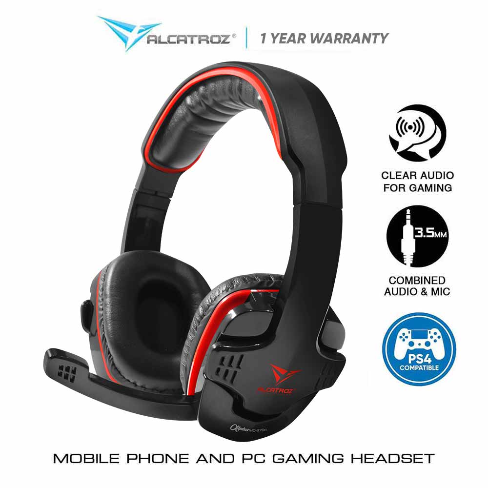 Alcatroz Alpha MG370A Stereo Gaming Headphones With Mic (Mobile Gaming ...