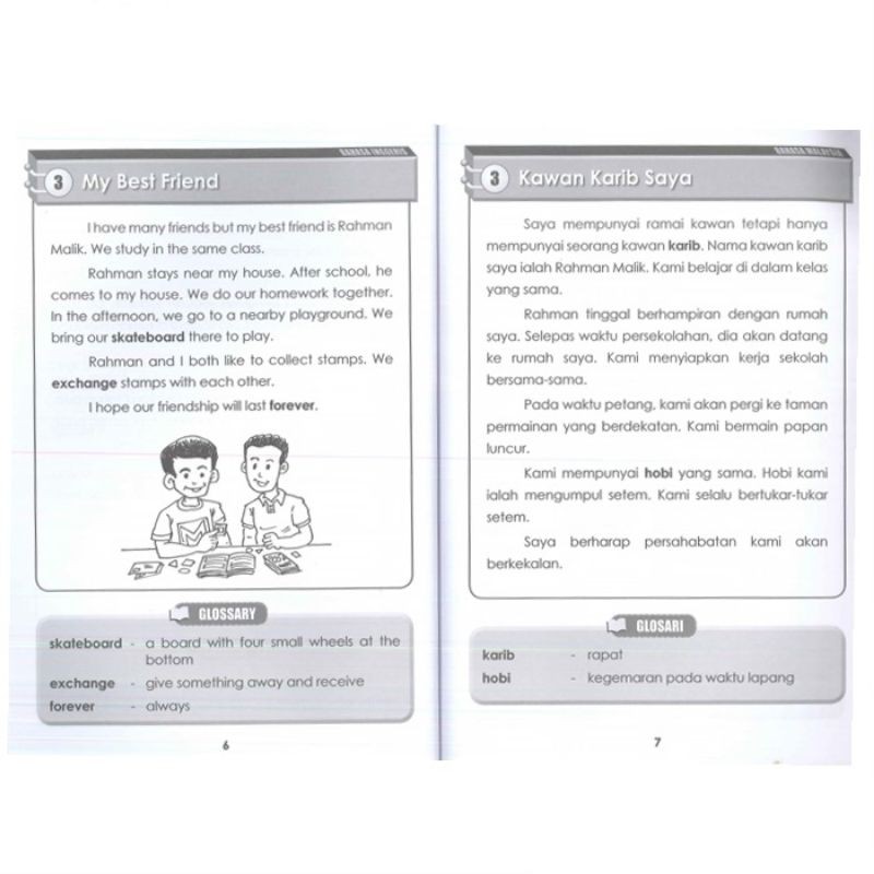 Koleksi 100 Karangan Dwibahasa Untuk Tahap 1 Sekolah Rendah